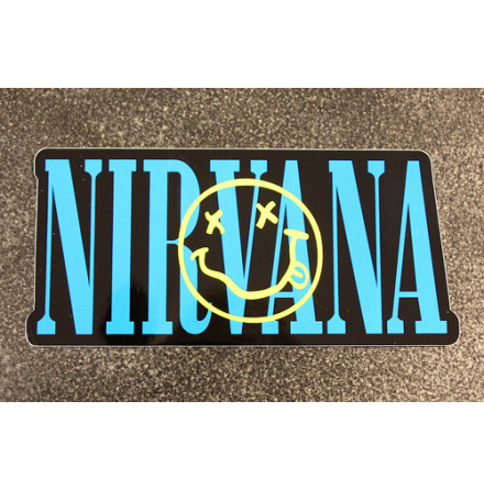 Nirvana - Smiley Stor - Klistermärke