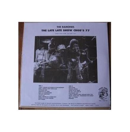 LP - Ramones - The Late Late Show CBGB´s 77