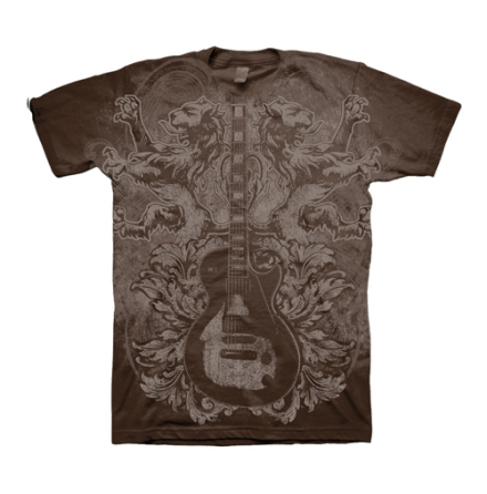 T-Shirt - Guitar Lions