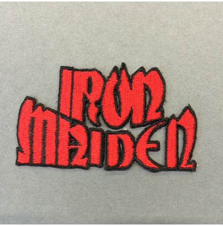 Iron Maiden - Röd Logo - Tygmärke