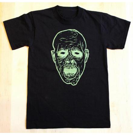 T-Shirt - Face - Svart/Grön