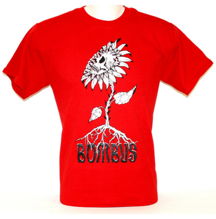 T-Shirt - Skullflower Röd