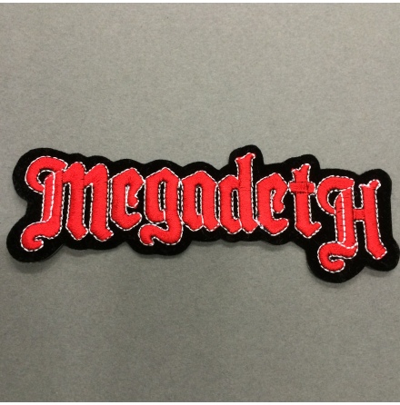 Megadeth - Svart/Röd Logo - Tygmärke