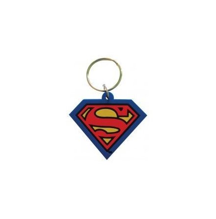 Superman - Gummi Nyckelring