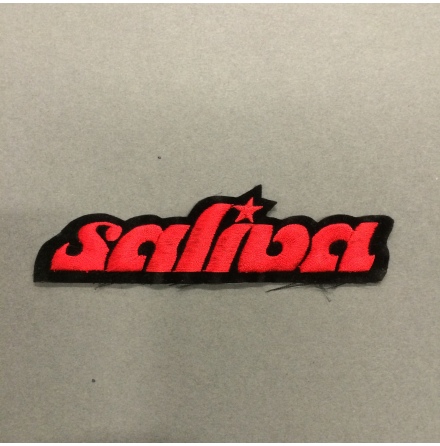 Saliva - Röd/Svart Logo - Tygmärke