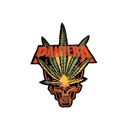 Pantera - Skull/Weed - Tygmärke