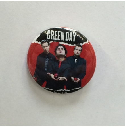 Green Day - Band Röd - Badge