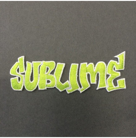 Sublime - Grön Logo - Tygmärke