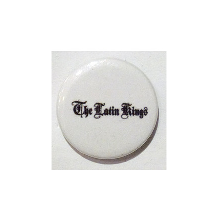 Latin Kings - Vit - Badge